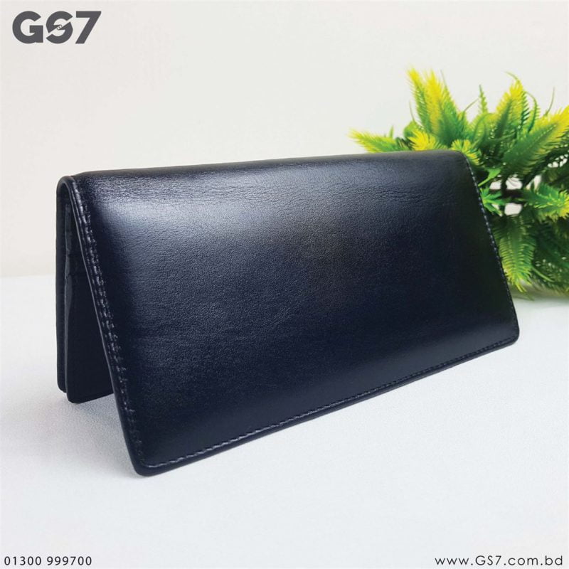 GS7 Premium Plain Leather Long Wallet 02 01
