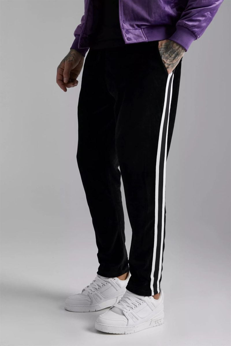 Fitlander Mens Premium Sports Edition Casual Trouser Black 1