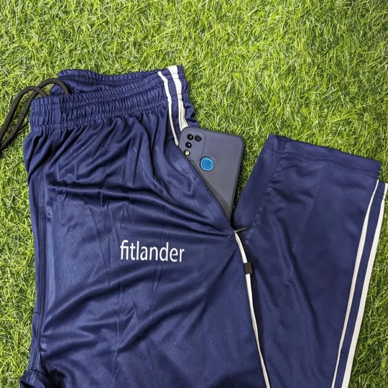 Fitlander Mens Premium Sports Trouser Pants - Black (2)