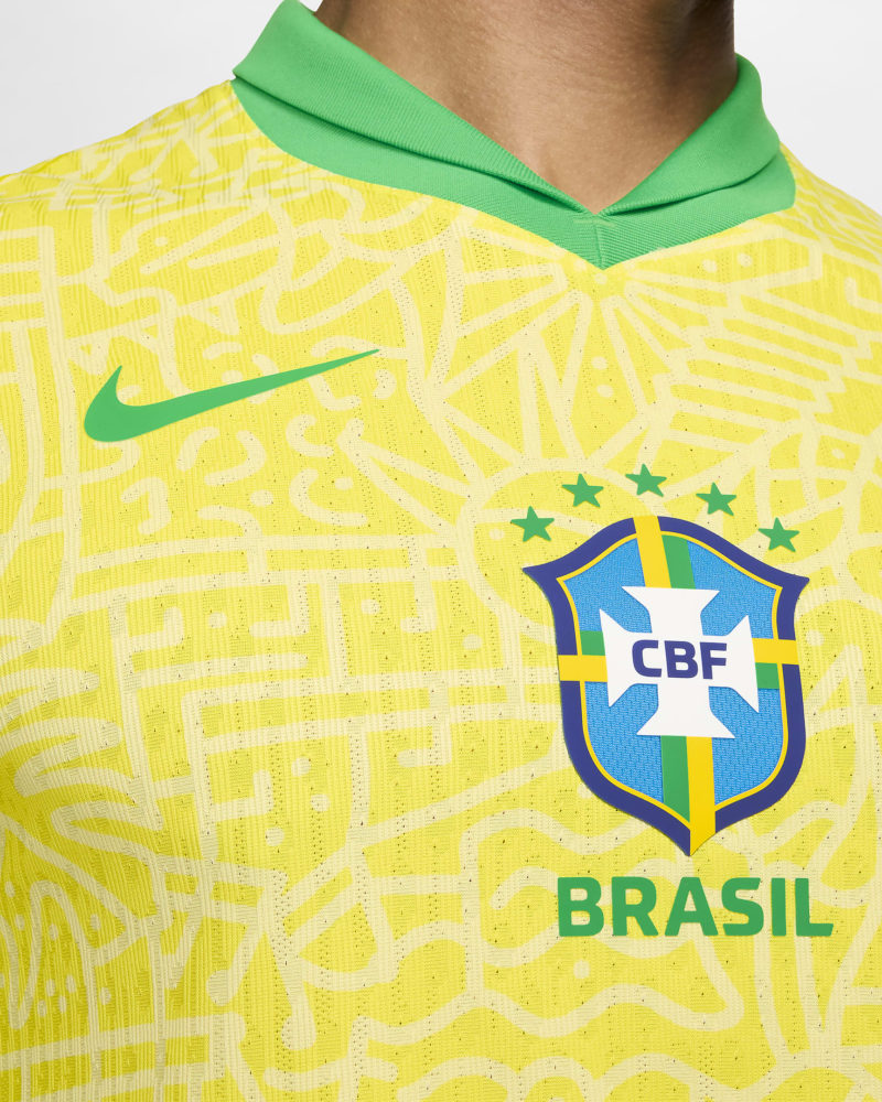 Brazil 2024 Stadium Home Copa America 2024 Player Version Imported 4
